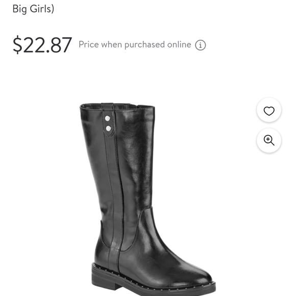 Wonder nation boots soft inside warm size 3 in kids size 5 in women black - Picture 9 of 9